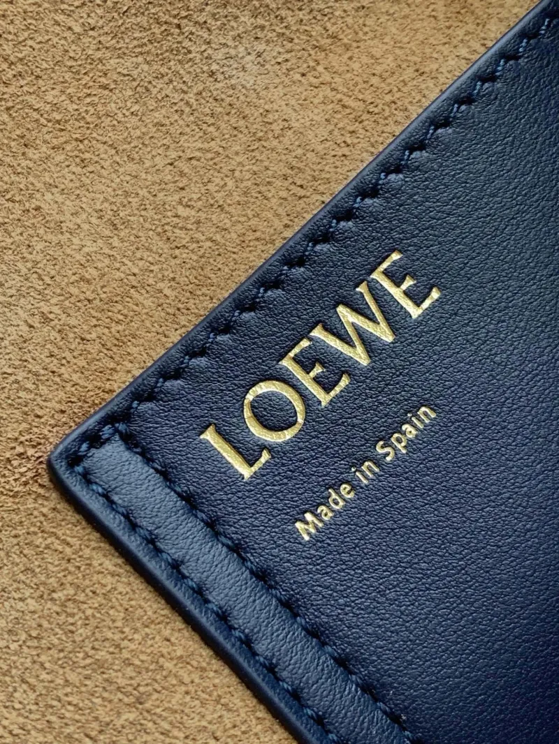 Loewe Navy Blue Bucket Bag - Image 9
