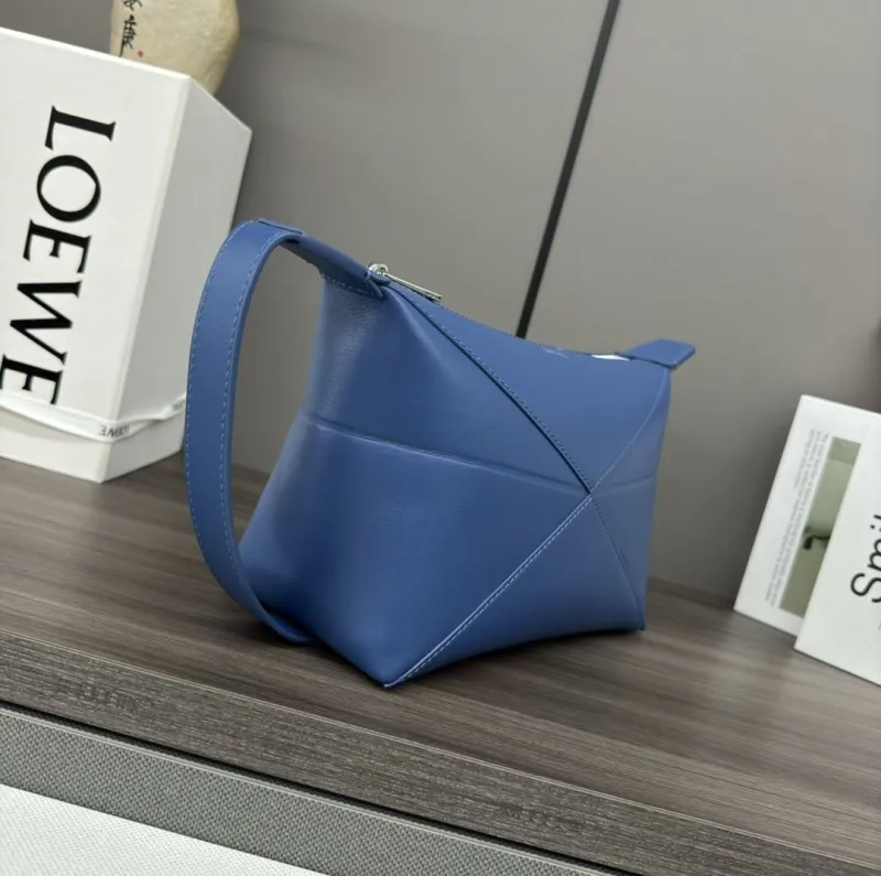 Alternative view of LOEWE Blue Shoulder Bucket Bag 98