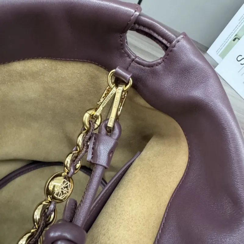 LOEWE Dark Brown Bucket Bag 124 - Image 7