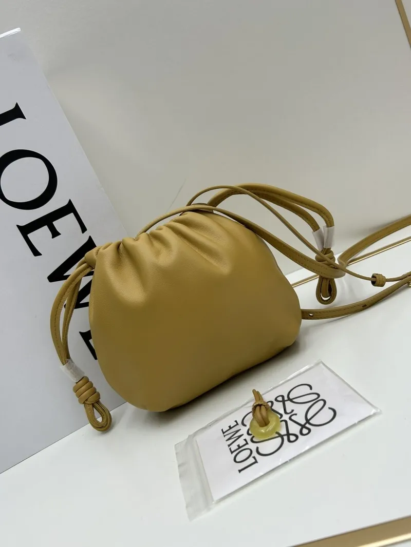 LOEWE Yellow Leather Bucket Bag 062308 - Image 3