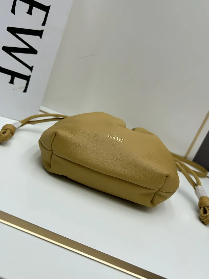 LOEWE Yellow Leather Bucket Bag 062308 - Image 4