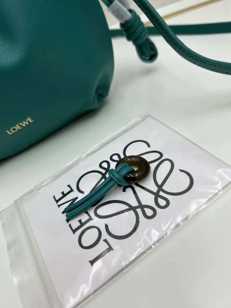 LOEWE Teal Crossbody Bucket Bag 062308 - Image 7