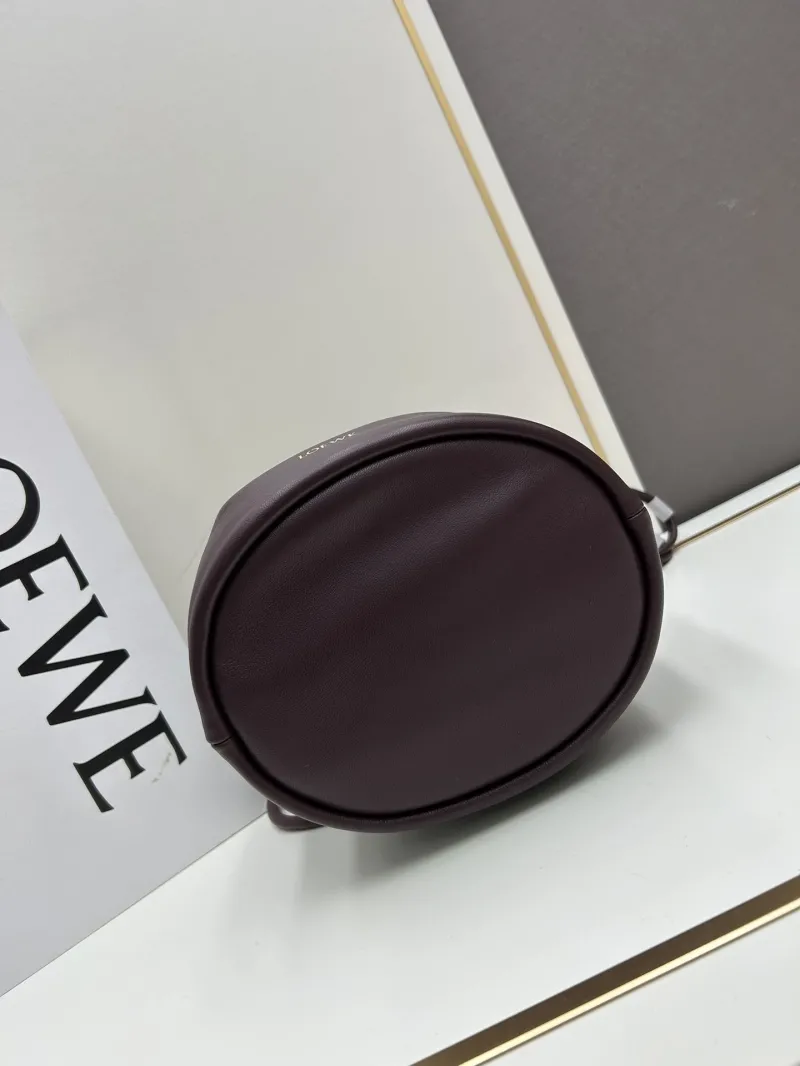 LOEWE Dark Brown Leather Bucket Bag 260811 - Image 5