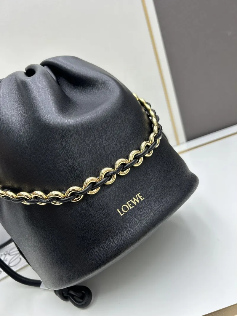 LOEWE Black Leather Bucket Bag 260811 - Image 4