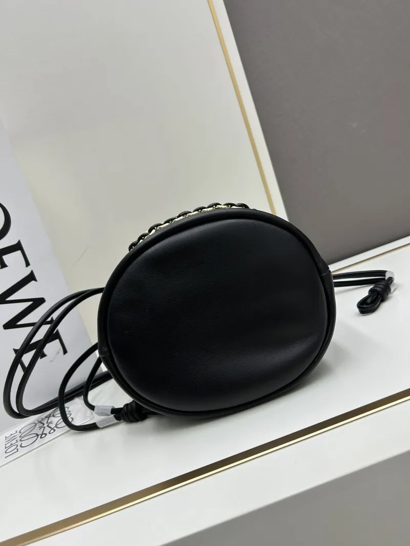 LOEWE Black Leather Bucket Bag 260811 - Image 5