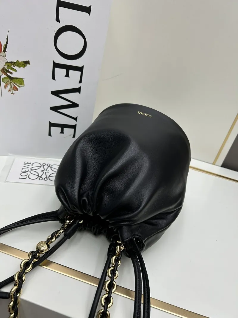 LOEWE Black Leather Bucket Bag 260811 - Image 6