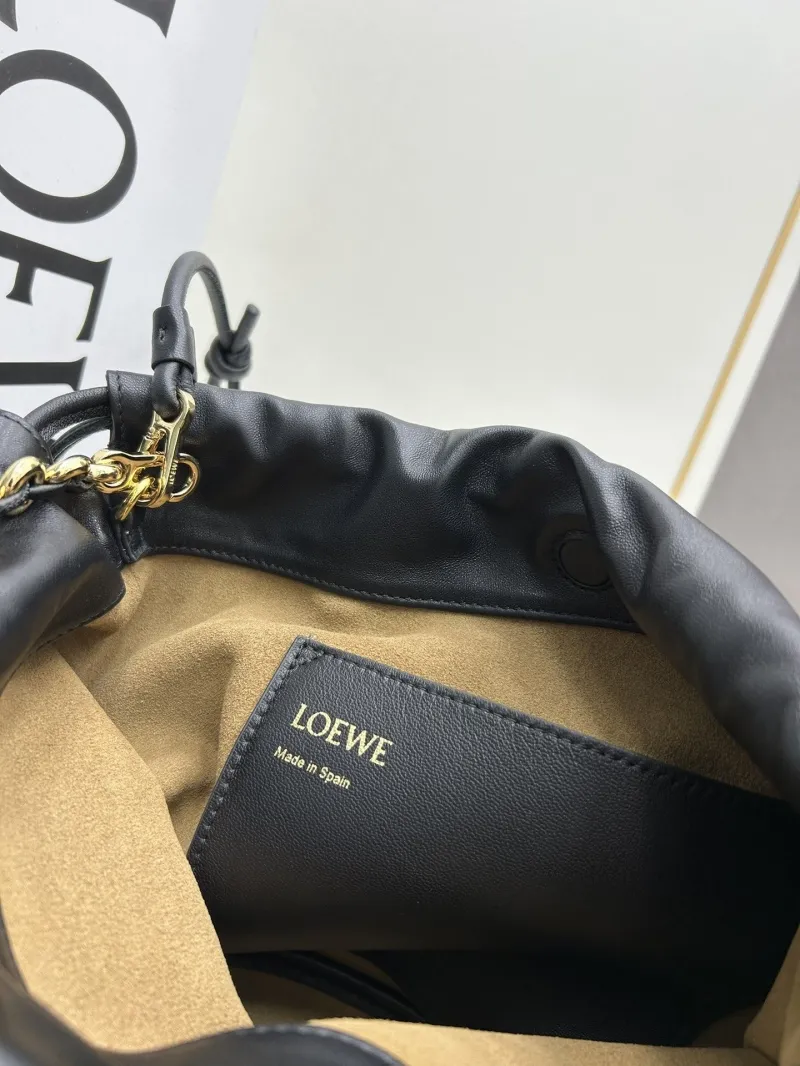 LOEWE Black Leather Bucket Bag 260811 - Image 8