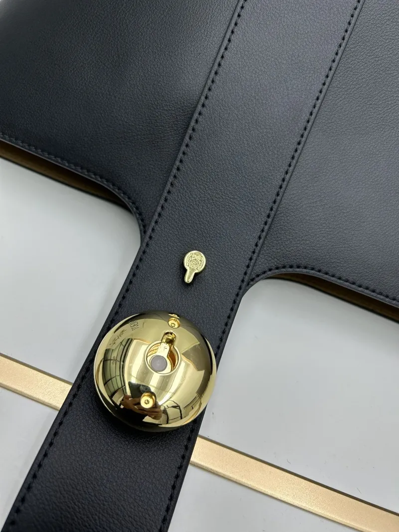 LOEWE Black Leather Bucket Bag 652288 - Image 5