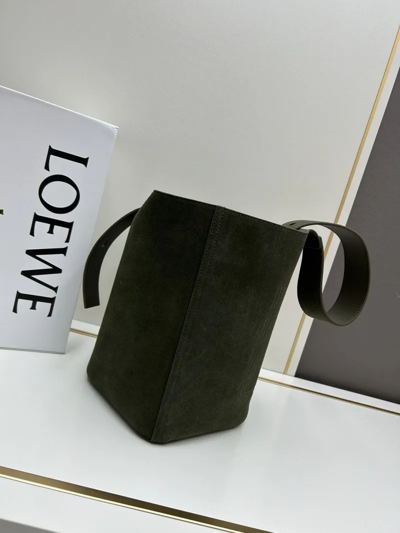 Alternative view of LOEWE Olive Suede Bucket Bag 652288