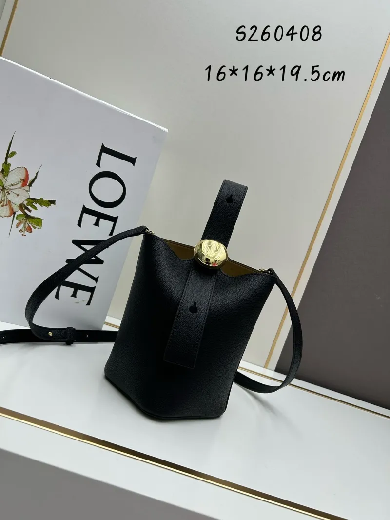 Loewe Black Bucket Bag S260408