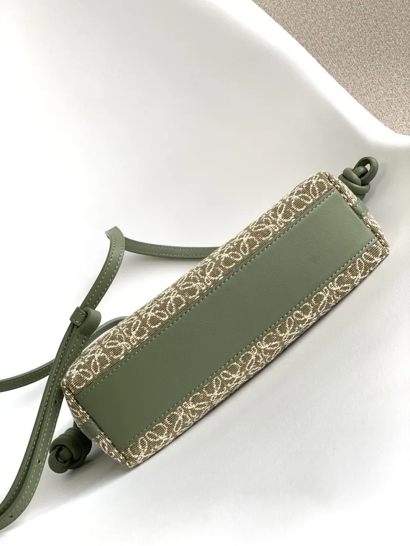 Loewe Olive Green Crossbody Bag Clutch 41 - Image 5