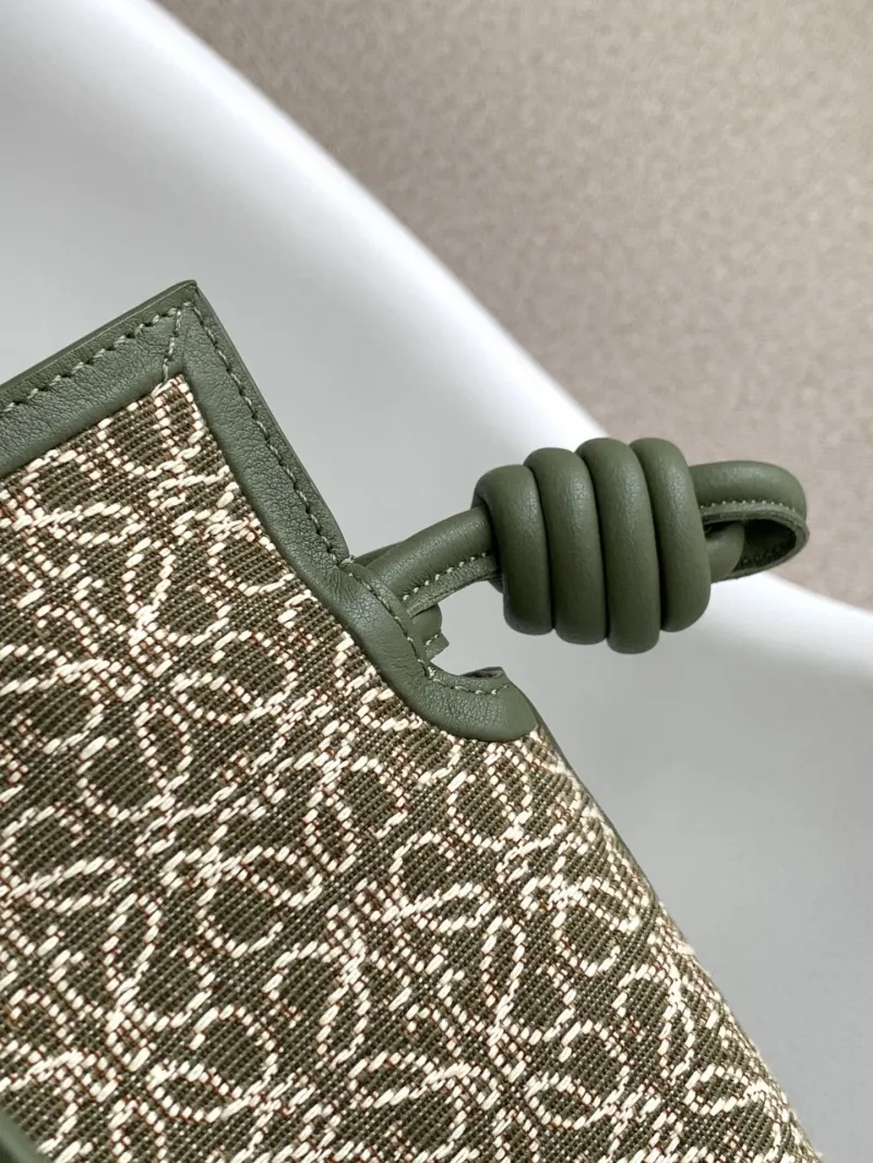 Loewe Olive Green Crossbody Bag Clutch 41 - Image 6