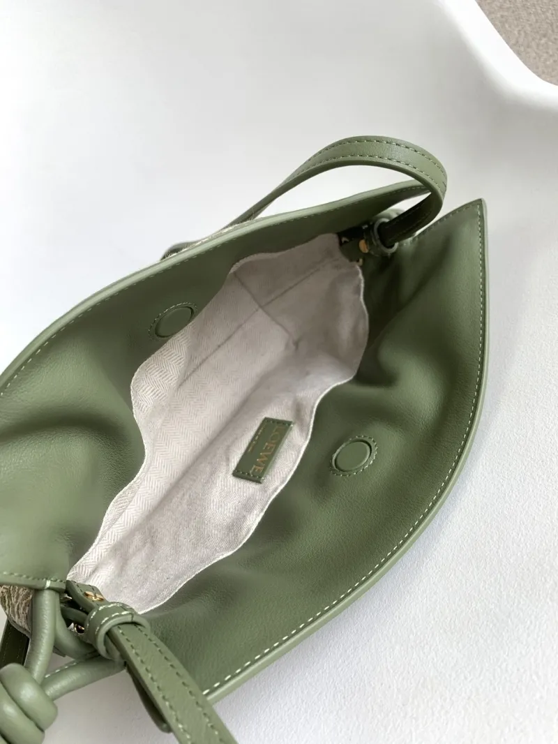 Loewe Olive Green Crossbody Bag Clutch 41 - Image 7