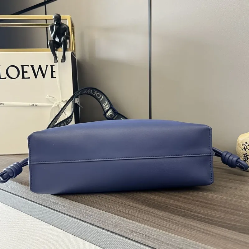 LOEWE Dark Blue Leather Crossbody Bag - Image 4