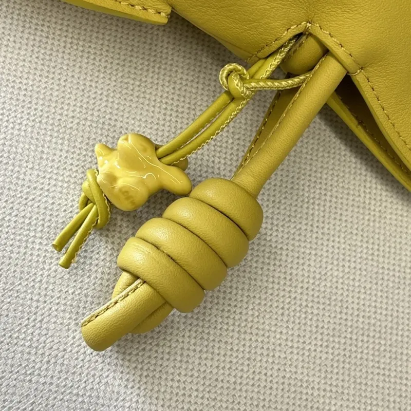 LOEWE Yellow Leather Crossbody Bag - Image 6