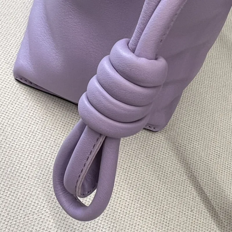LOEWE Lavender Leather Crossbody Bag Clutch 53 - Image 6