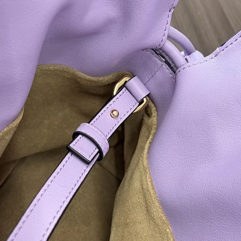 LOEWE Lavender Leather Crossbody Bag Clutch 53 - Image 7