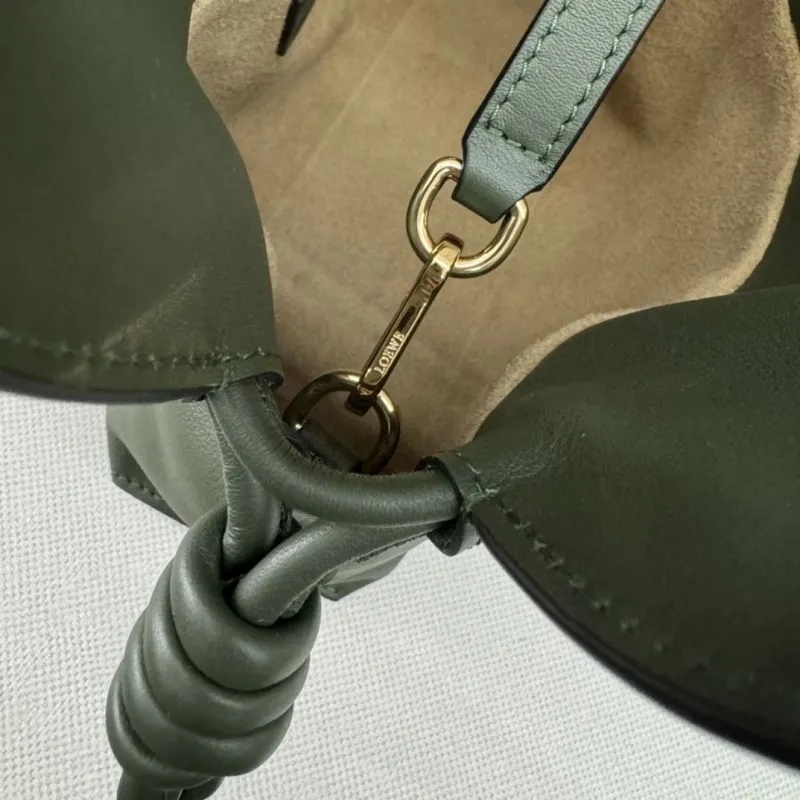 LOEWE Clutch 74 Dark Green Crossbody Bag - Image 7