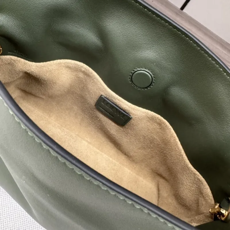 LOEWE Clutch 74 Dark Green Crossbody Bag - Image 8