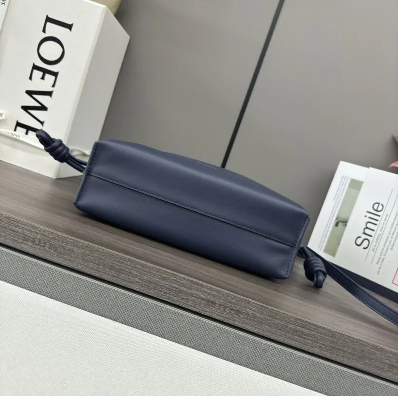 LOEWE Navy Leather Crossbody Bag - Image 4
