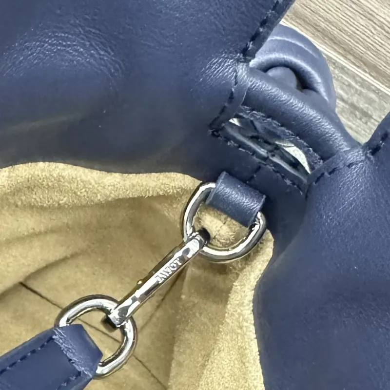 LOEWE Navy Leather Crossbody Bag - Image 7