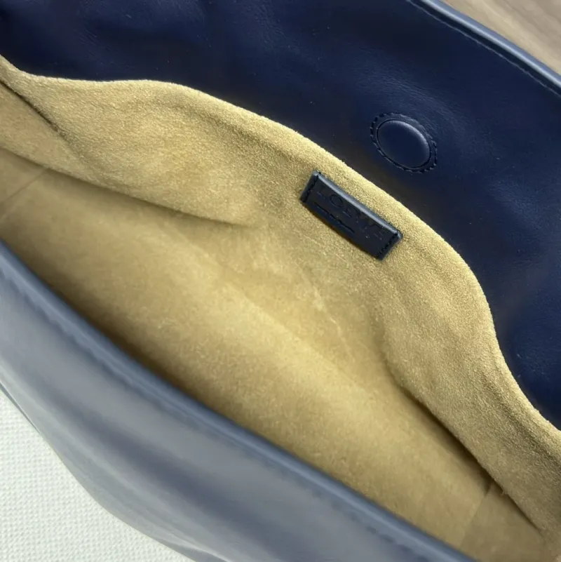 LOEWE Navy Leather Crossbody Bag - Image 8