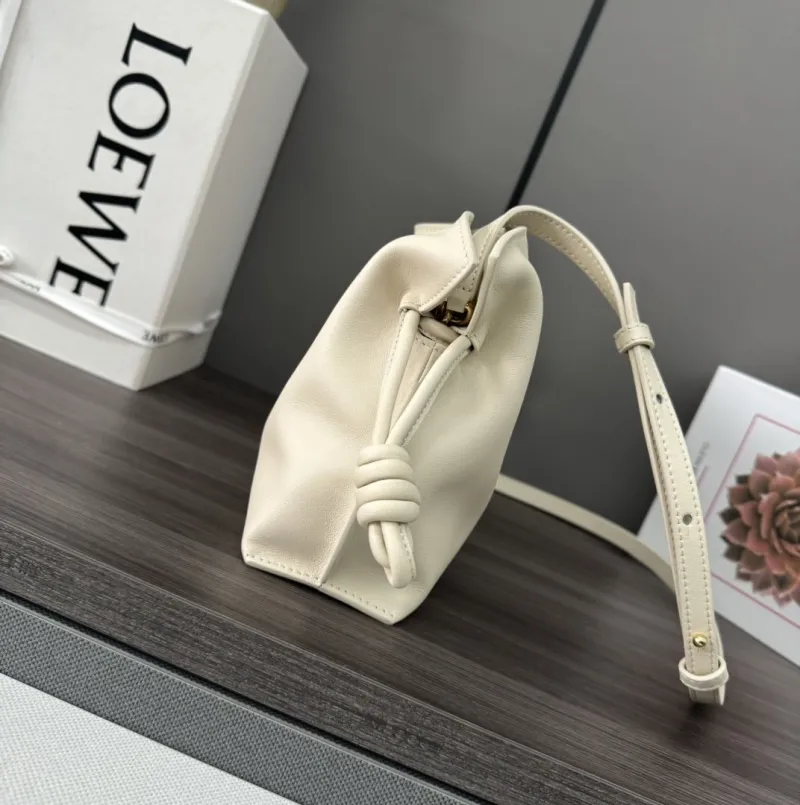 Alternative view of LOEWE Cream Leather Crossbody Bag