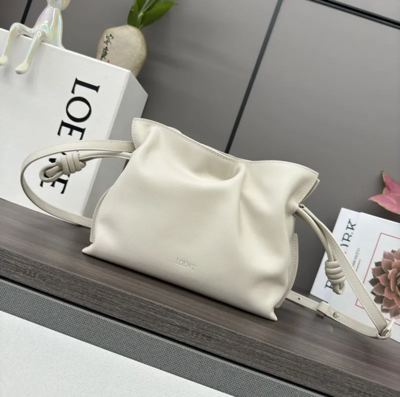LOEWE Cream Crossbody Clutch Bag 83