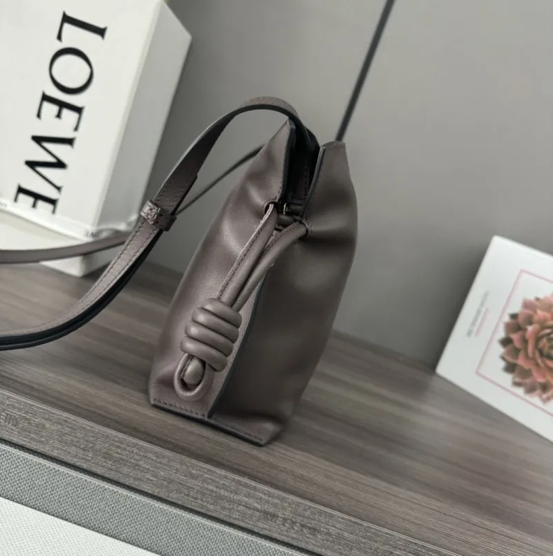 Alternative view of LOEWE Dark Brown Crossbody Clutch Bag
