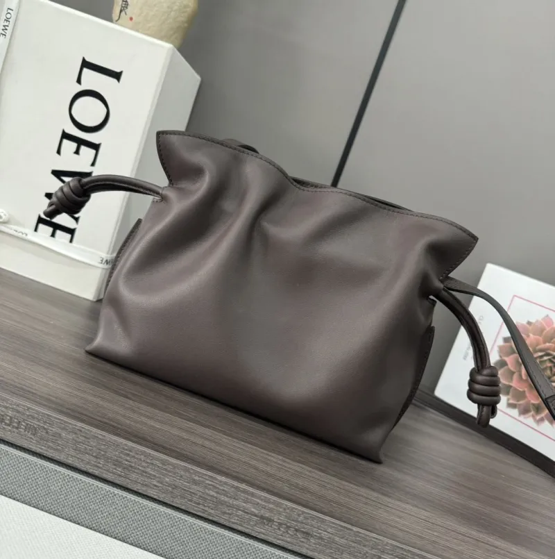 LOEWE Dark Brown Crossbody Clutch Bag - Image 3