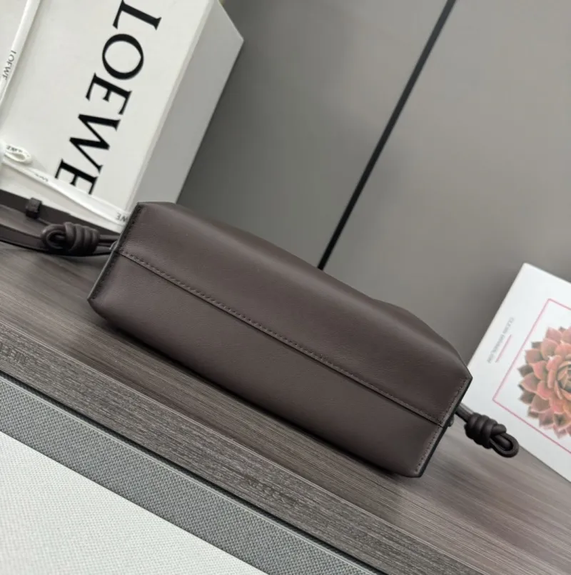 LOEWE Dark Brown Crossbody Clutch Bag - Image 4
