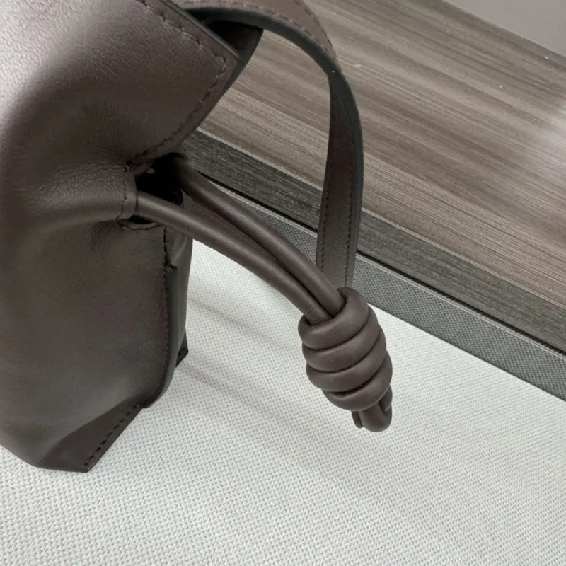 LOEWE Dark Brown Crossbody Clutch Bag - Image 6