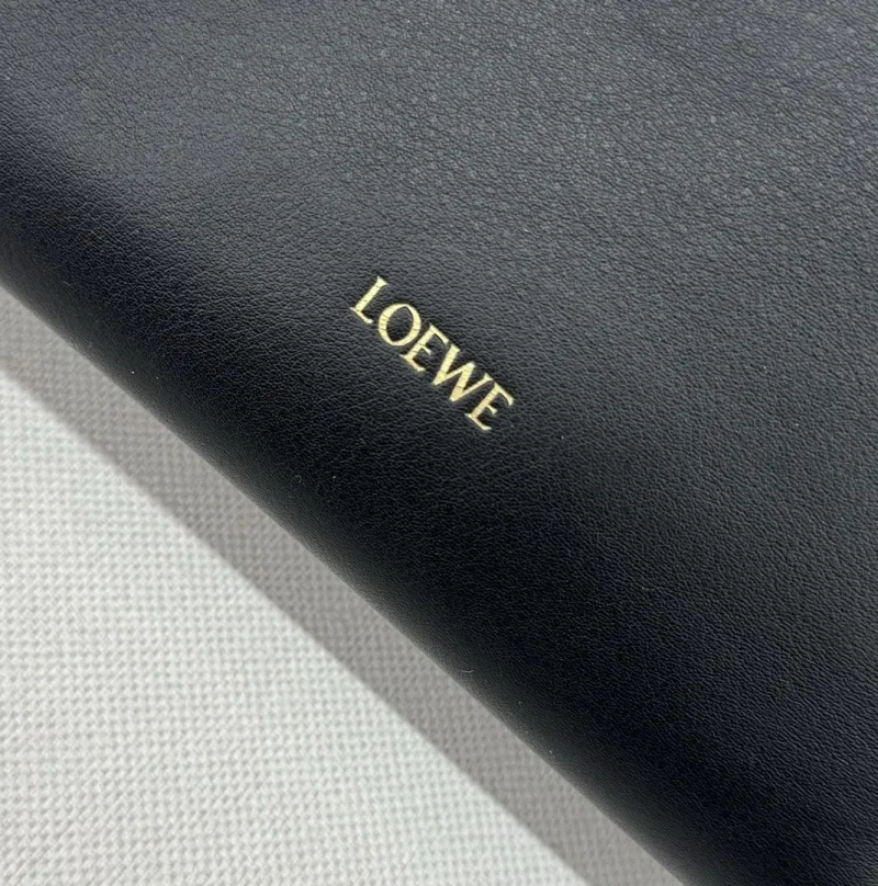 LOEWE Black Leather Crossbody Clutch Bag 86 - Image 5