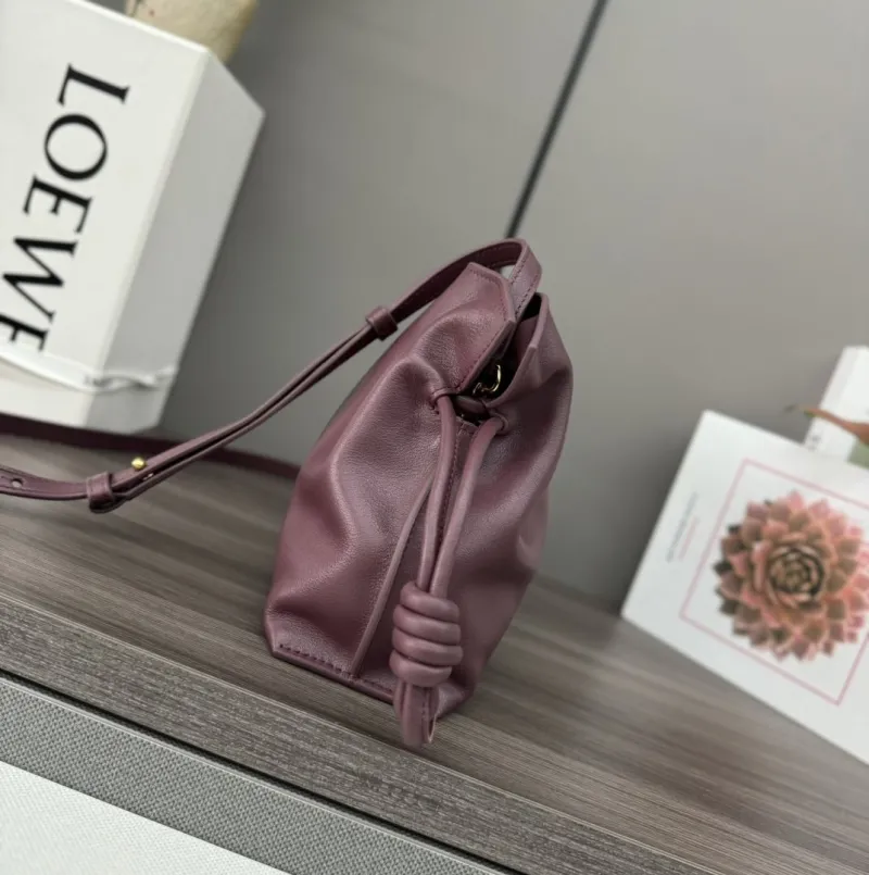 Alternative view of LOEWE Burgundy Crossbody Clutch Bag