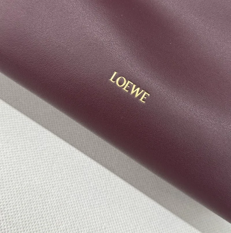LOEWE Burgundy Crossbody Clutch Bag - Image 5