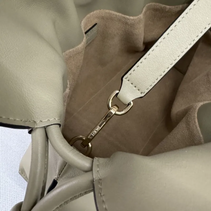 LOEWE Light Khaki Leather Crossbody Bag - Image 7