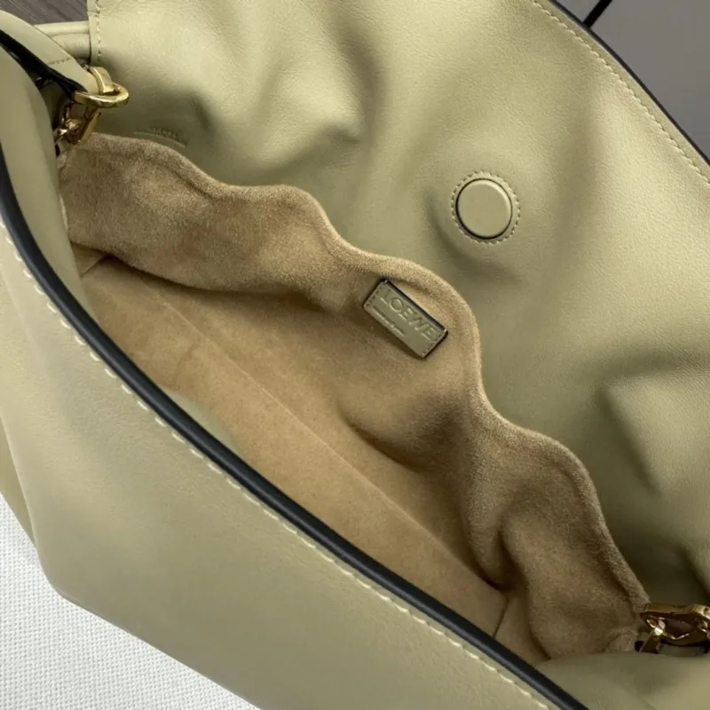 LOEWE Light Khaki Leather Crossbody Bag - Image 8