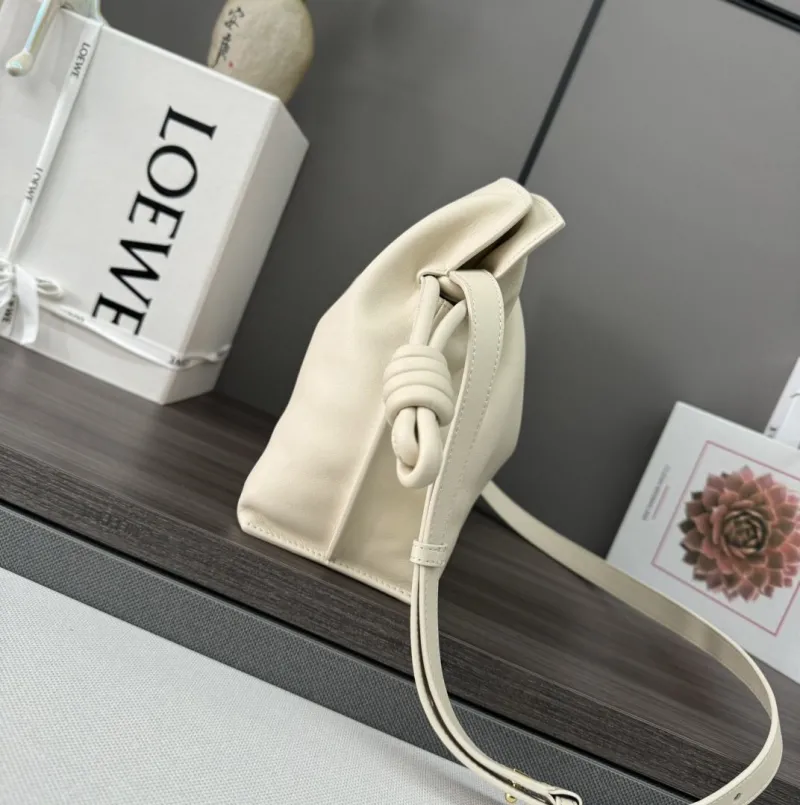 Alternative view of LOEWE Cream Leather Crossbody Bag