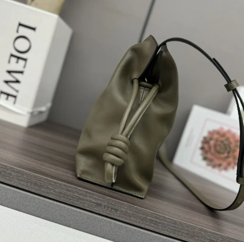 Alternative view of LOEWE Olive Leather Crossbody Bag