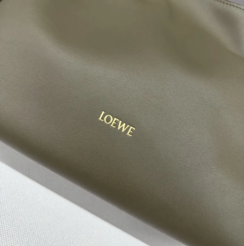 LOEWE Olive Leather Crossbody Bag - Image 5