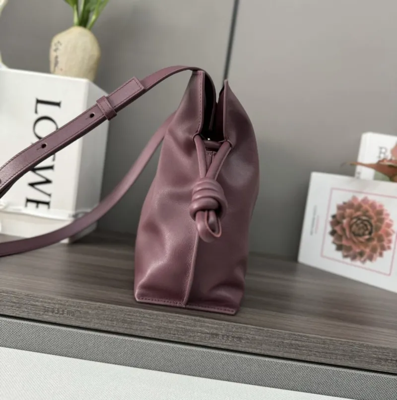 Alternative view of LOEWE Plum Leather Shoulder Bag