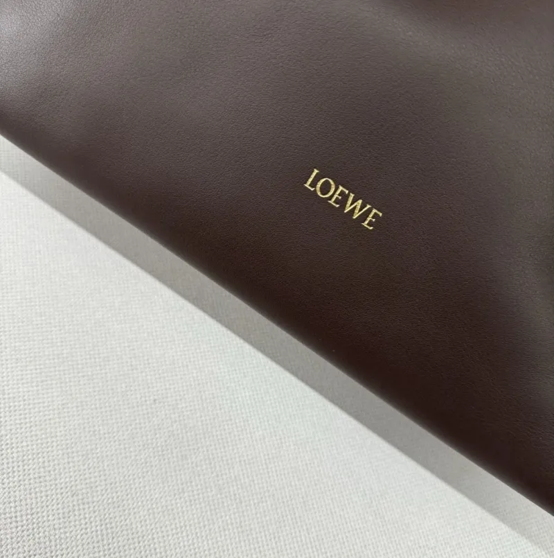 LOEWE Dark Brown Leather Crossbody Bag - Image 5