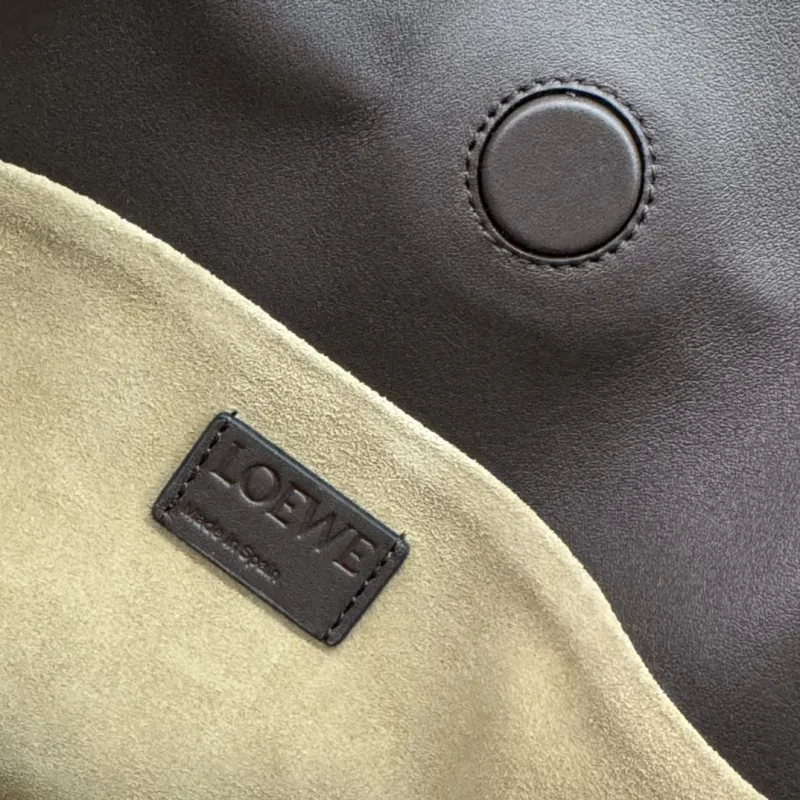 LOEWE Dark Brown Leather Crossbody Bag - Image 9