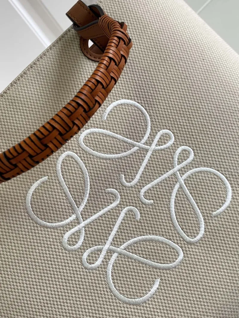 Loewe Beige Canvas Tote Bag - Image 4