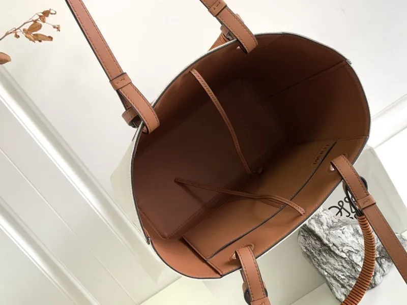 Loewe Beige Canvas Tote Bag - Image 8