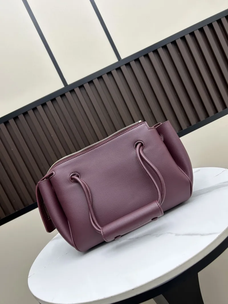 LOEWE Burgundy Leather Shoulder Bag 250520 - Image 3