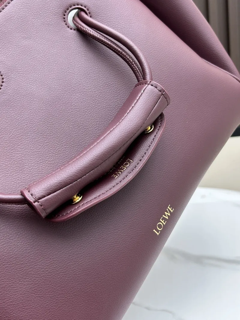 LOEWE Burgundy Leather Shoulder Bag 250520 - Image 6