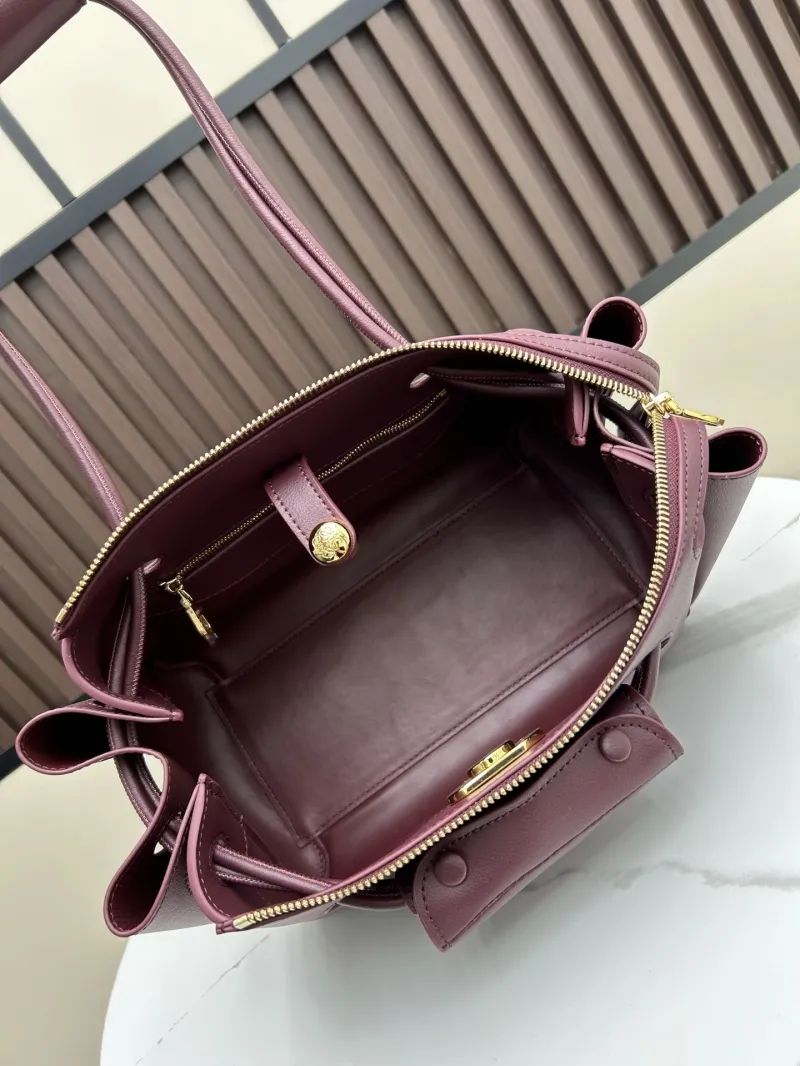 LOEWE Burgundy Leather Shoulder Bag 250520 - Image 7