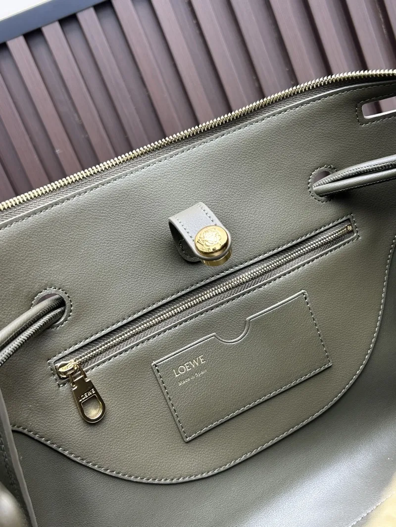 LOEWE Olive Green Tote Bag 250519 - Image 5
