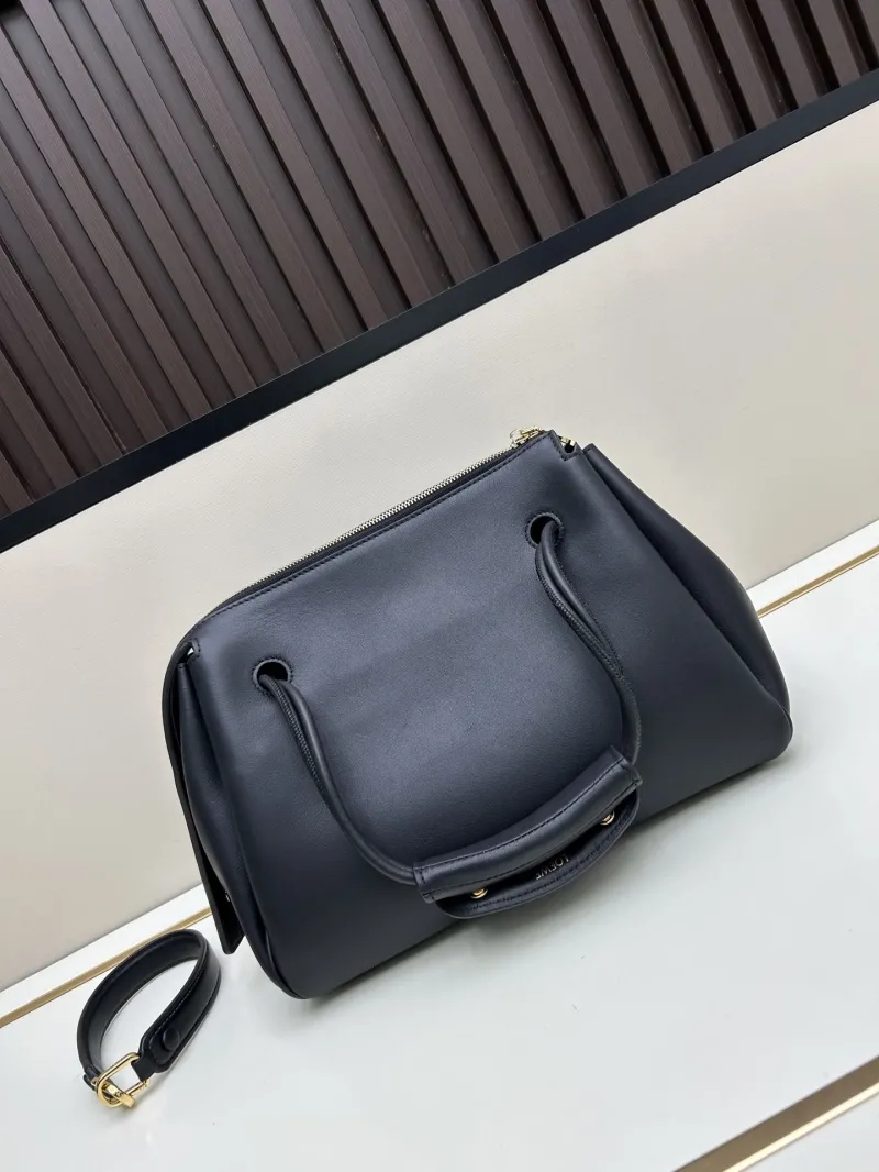 LOEWE Black Leather Shoulder Handbag 250519 - Image 3